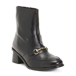 ALLONSI Black Leather Amelie Bit Boots